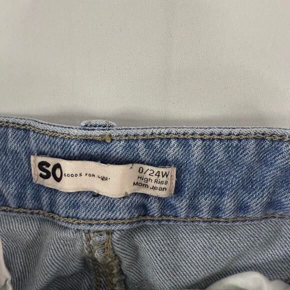 SO Shorts Size 0 Waist 24 Mom Shorts - Picture 3 of 4